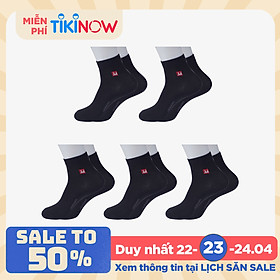Combo 5 Đôi Tất Nam Vớ Nam Cổ Dài Sợi Cotton Cao Cấp Chống Hôi Chân, Không Xù, Không Bai Dão (Cùng Màu)