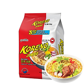 Mì Jumbo Koreno Vị Bò Cay Paldo (1kg) (Bao Bì Mới)