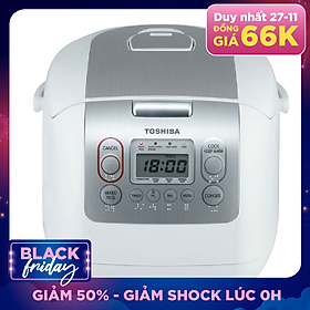 Nồi Cơm Điện Tử Toshiba RC-18NMFVN(WT) (1.8L) - Trắng - Hàng chính hãng