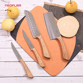 Mua  Chính hãng iMat  Bộ 4 Dao cán gỗ lưỡi thép không gỉ iMat. Lưỡi thép 5CR15 sắc bén  bền bỉ. Cán gỗ tự nhiên sang trọng
