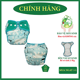 Combo 3 bộ tã vải Sơ sinh BabyCute size SS (2 - 5kg) - Giao mẫu ngẫu nhiên