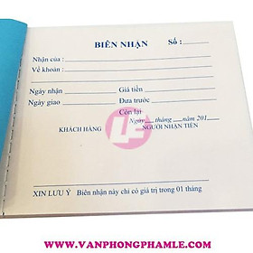 Mua Biên nhận 2 Liên nhỏ 9 x 12 cm (Cuốn)
