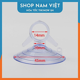 Set 5 Miếng Hít Chân Không Siêu Chắc Đa Năng, Hít Cửa Kính Oto, Treo Đồ Nhà Tắm