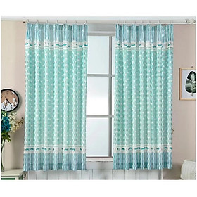 Mua RÈM CỬA NƠ TRÁI TIM XANH SIZE 1M NGANG X 2M CAO ( 1 TẤM )