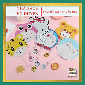 Mua Quạt mini cầm tay mini bằng nhựa nhiều hình ngộ nghĩnh có kèm tag cute