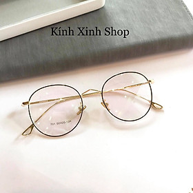 Kính Mắt Tròn Kim Loại Phong Cách Vintage Chống Ánh Sáng Xanh - Kính Xinh