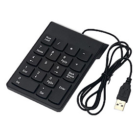 Mini USB 18-keys Num Pad Numeric Number Keypad Keyboard for Laptop Computer
