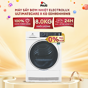 Máy sấy bơm nhiệt Electrolux 8 kg EDH804H5WB - Hàng chính hãng - Giao HCM và 1 số tỉnh thành