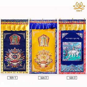 Mua Rèm Cửa Đơn Mật Tông Đa Dạng Mẫu Mã Chất Liệu Gấm Hoa Văn Sắc Nét Màu Sắc Rực Rỡ - Mật Tông Tâm Ý