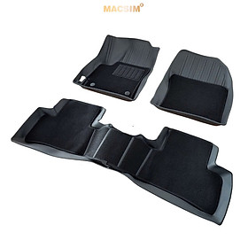 Thảm lót sàn (sd4) ô tô 2 lớp cao cấp dành cho xe Toyota Cross 2020 - tới nay nhãn hiệu Macsim chất liệu TPE màu đen