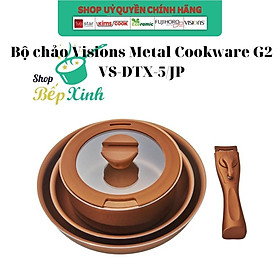 Mua Bộ nồi chảo đa năng tay rời Pháp_Visions-Bộ Nồi Chảo Chống Dính Ceramic Visions Tay Cầm Tháo Rời