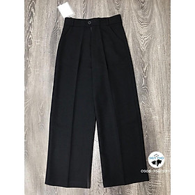 Quần Suông Nữ Công Sở Ống Rộng, Quần Culottes Có Khóa Kéo Siêu Xinh Mặc Chân Dài Miên Man Chất Vải Dày Dặn