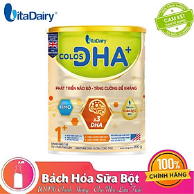 (Hàng nguyên tem) Sữa bột Colos DHA+ số 0+/ số 1+ (lon 800G) - Phát triển não bộ, tăng cường đề kháng