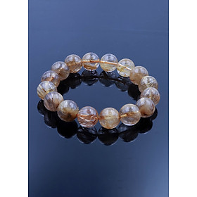 Vòng thạch anh tóc vàng by Anqlo Lusso 13mm-6A