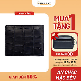 Ví Nam Bóp Nam Da Bò Dập Vân Cá Sấu Cao Cấp Galaxy Store GVN14 - Hàng Chính Hãng