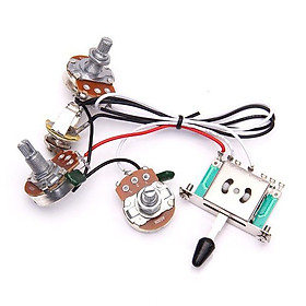 Guitar Wiring Harness 1V2T 1Jack 5Way Switch for Strat