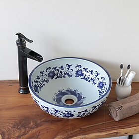 Mua Lavabo sứ đặt bàn - Chậu sứ mỹ thuật