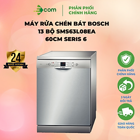 Máy Rửa Bát BOSCH SMS63L08EA - Hàng chính hãng