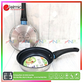 CHẢO INOX 3 ĐÁY CHỐNG DÍNH ELMICH SMARTCOOK MAX B (Size 16 - 20 - 24 - 26cm) - Hàng Chính Hãng
