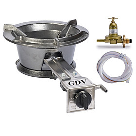 Mua Combo Bếp Gas Khè Công Nghiệp Sơn Tĩnh Điện GDV Kèm Van Dây - Hàng Chính Hãng