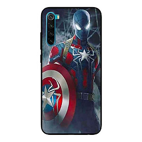 Ốp Lưng in cho Xiaomi Redmi Note 8 Mẫu Người Nhện Đen - Hàng Chính Hãng