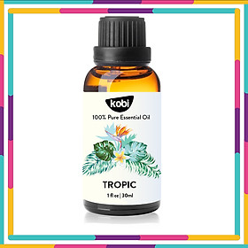 Tinh Dầu Kobi Tropic - Tinh Dầu Thiên Nhiên Nguyên Chất Giúp Đánh Thức Giác Quan, Khơi Niềm Cảm Hứng, Thích Hợp Dùng Với Đèn Xông, Máy Khuếch Tán Và Máy Xông Tinh Dầu