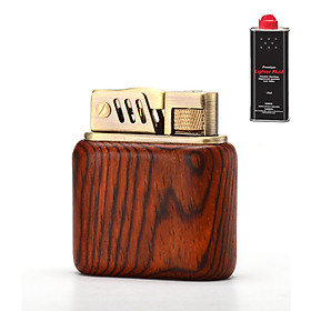 Mua Hộp Quẹt Bật Lửa Xăng Đá Z540-1  Chất Liệu Đồng Ốp Gỗ Đàn Hương Cao Cấp