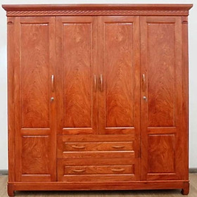 Mua Tủ quần áo gỗ hương đá 4 cánh 2m