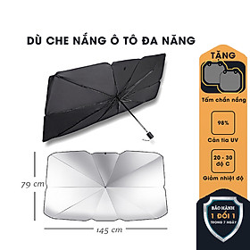 Dù Che Nắng Kính Lái Ô Tô Phản Quang Cách Nhiệt Bảo Vệ Nội Thất - 79*145cm