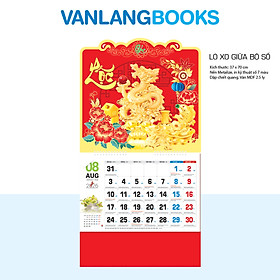 Lịch Treo Tường 2026 Vanlangbooks - Ngư Long Bảo Lộc (VLLXG08) Cao Cấp