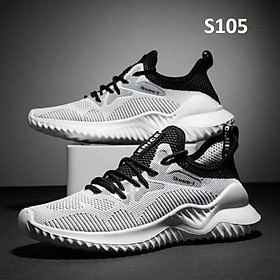 Giày Thể Thao Nam Tăng Chiều Cao Giày sneaker HHT MS024 Ghi