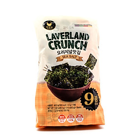 Rong Biển Laverland Crunch Vị Muối Tự Nhiên (4.5g x 3 gói)
