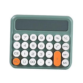 Portable Desktop Calculator Large Display Big Button 12 digits for Home Khaki