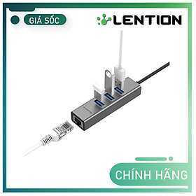 Bộ chuyển đổi USB-A 4 trong 1 Lention H23s Hàng Chính Hãng