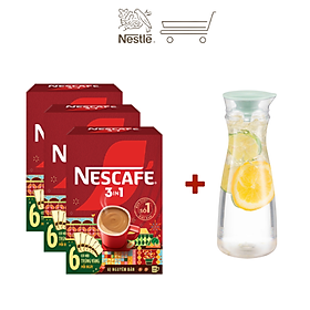 [Tặng bình nhựa] [CÀO TRÚNG THƯỞNG TẾT] Combo 3 hộp NESCAFÉ 3in1 VỊ NGUYÊN BẢN ( 16g x 20 gói)-Phiên bản Tết 2025