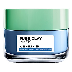 Mặt Nạ Đất Sét Clay Mask L'Oreal Paris Ngăn Ngừa Và Giảm Mụn - Xanh (50g)