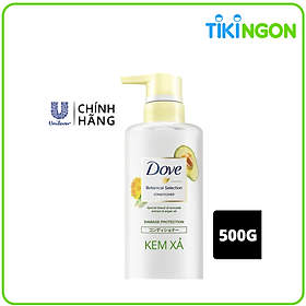 Kem Xả Dove Phục Hồi Hư Tổn Chiết Xuất Bơ & Dầu Argan Botanical Selection