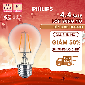 Bóng đèn Philips LED Classic (ánh sáng vàng 3000K) - Thiết kế cổ điển, ánh sáng chất lượng cao