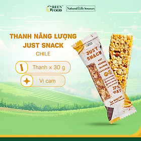 Thanh Năng lượng Ngũ cốc yến mạch Just Snack vị Cam 30g