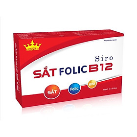 Siro Sắt Folic B12 Kingphar , hộp 15 ống x 5ml