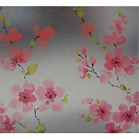 Mua Decal dán kiếng hoạ tiết hoa đỏ