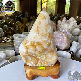 Trụ thạch anh bông vàng cho mệnh thổ - 2.38kg  - TAV145