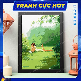 Mua Tranh Tô Màu Theo Số - Tranh Đồng Xanh - MS425