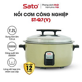 Mua Nồi cơm điện công nghiệp SATO Q7 7.2 Lít (Quà tặng: 1 Ấm siêu tốc SATO 1.8L) - Miễn phí vận chuyển toàn quốc -  Hàng Chính Hãng