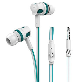 Langsdoml JM26 Tai nghe tai nghe tai nghe gốc ở tai 3,5mm với tai nghe tiếng ồn Hifi Stereo Stereo cho Xiaomi Dropshipping Color: White