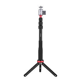 Gậy Selfie 4 Mức Độ Dài Có Đế 3 Chân Đầu Gắn Máy Ảnh Mini Andoer Đen