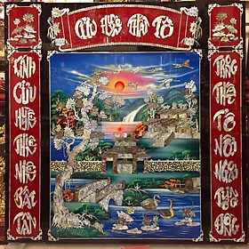 Mua Tranh sơn mài  Cửu Huyền Thất Tổ - SM112