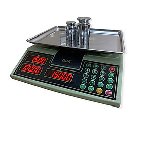 Mua Cân điện tử tính tiền hàng 30kg bán rau củ quả thịt cá - cân điện tử cân hàng 30kg QUA910 tính tiền chính xác. Chuyên dùng cho chuỗi siêu thị  tạp hóa  cửa hàng  bán hàng ngoài chợ