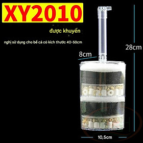 Lọc bio góc Xinyou Corner Sponge Filter lọc vi sinh mini bể cá tép rùa cảnh