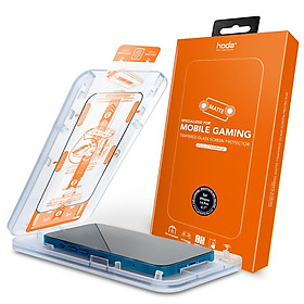 Dán cường lực dành cho iphone 15 pro max/14/14 plus/14 pro/14 pro max/13/13 pro/13 mini/13 pro max/12 pro max hoda full chống vân tay kèm khung dán - hàng nhập khẩu